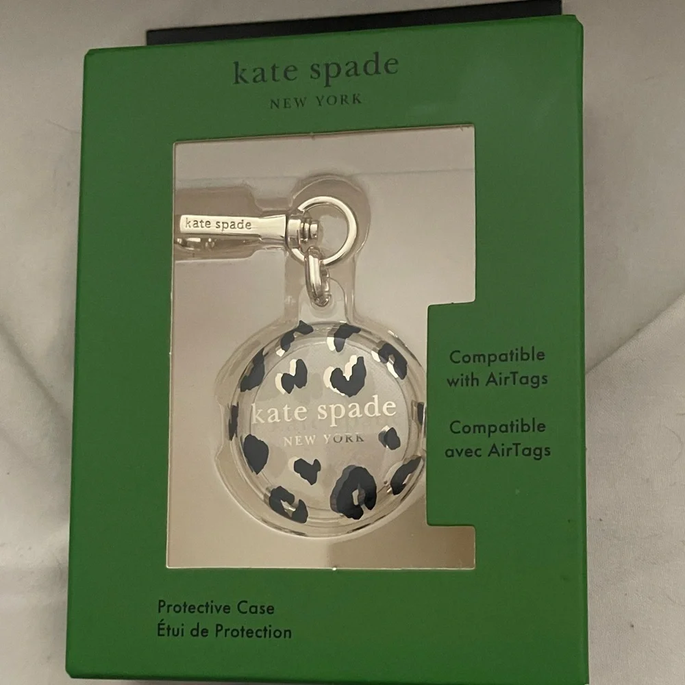 Kate Spade Leopard AirTag Case by Kate Spade New in Box